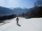 Schlossalm Skitour auf schönen Winterpfaden