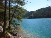 Blick vom Leopoldsteinersee auf den Reichenstein am Horizont