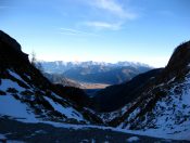 Blick zum Zeller See und dem Steinernen Meer