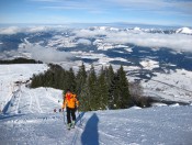 Die letzten Meter bis zum Gipfel am Rossfeld