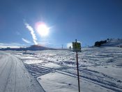 Das Rossfeld Plateau mit der gekennzeichneten Aufstiegsspur