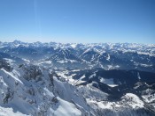 Blick von der Hunerkogel Bergstation auf die Schladminger Bergwelt