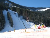 Sprungschanze der Skispringer in der Ramsau