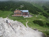 Stahlhaus in den Berchtesgadener Alpen