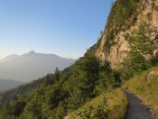 Blick vom Stöhrweg auf den hohen Göll