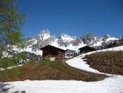 Fernblick auf der Sulzenalm Richtung Gosaukamm