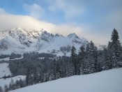 Blick auf den Hochkönig - Die Felszacken vom Königsjodler sind auch gut zu sehen.