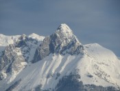 Blick auf die Werfener Hütte und den Werfener Hochthron im Tennengebirge