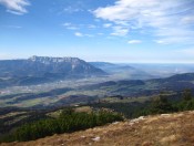 Der Untersberg und die Stadt Salzburg