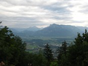 Blick auf Watzmann und Untersberg