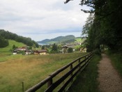 Blick vom Zwergerlweg (Ellmausteinweg) auf den Fuschlsee