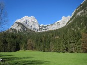 Die Berge der Reiteralm zeigen sich von deren schönster Seite