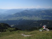 Blick vom Kaisergebirge auf die Kitzbüheler Alpen