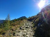 Wir wandern dem Spiegelsee auf der Reiteralm entgegen