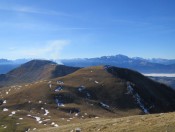 Am Anstieg Hoher First mit Blick auf den Trattberg und Frunstberg