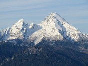 Watzmann mit dem Teleobjektiv aufgenommen von der Kneifelspitze