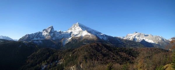 Watzmann und Hochkalter in einer wunderschönen Herbststimmung