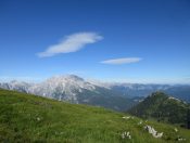 Beim Anstieg genießen wir den Ausblick auf Jenner und Watzmann