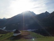 Der Watzmann im Gegenlicht