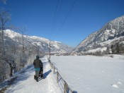 Mit dem Kinderwagen auf der Achenpromenade im Raum Bad Hofgastein