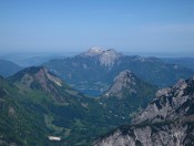 Blick auf den Wolfgangssee, St. Wolfgang und den Schafberg