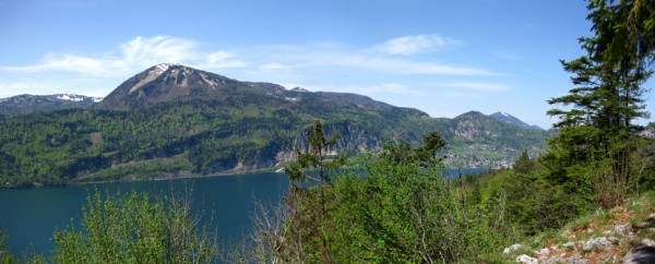 Aberseeblick auf den Wolfgangsee und dem Zwölferhorn