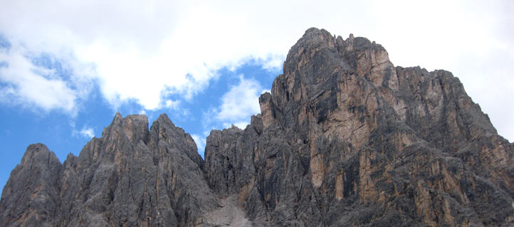 Blick auf den Eiserkofel in den Sextner Dolomiten