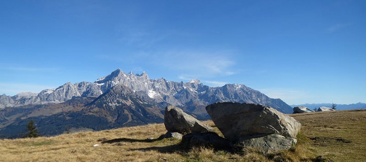 Blick vom Rossbrand auf den Dachstein