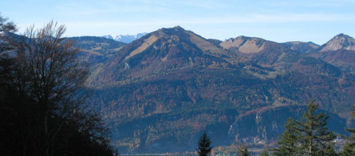 Blick auf das Zwölferhorn vom Schafberg